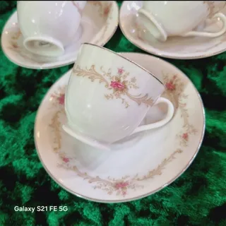 ست 6تکه فنجان نعلبکی ژاپن