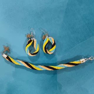 ست دستبند گوشواره اسپیرال