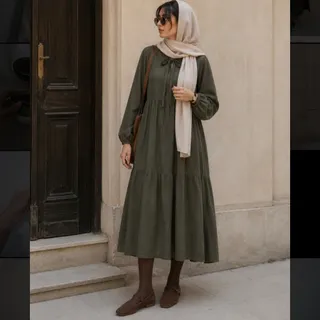 مانتو پیراهنی مزونی زنانه