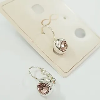 گوشواره قفلی نقره ای