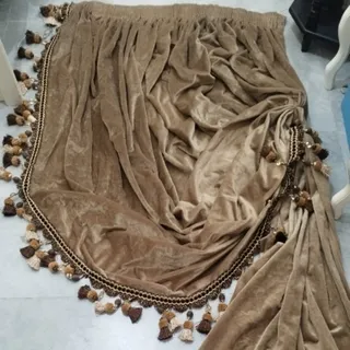 دو عدد والان مخمل کرم