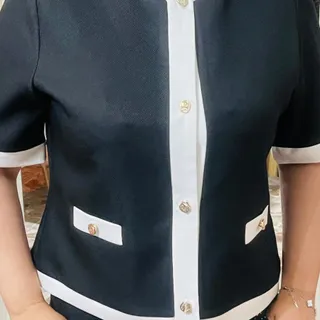 کت ترند سفید مشکی