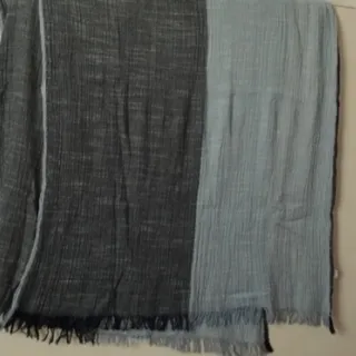 شال نخی آبی طوسی