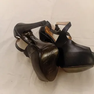 کفش چرم مشکی