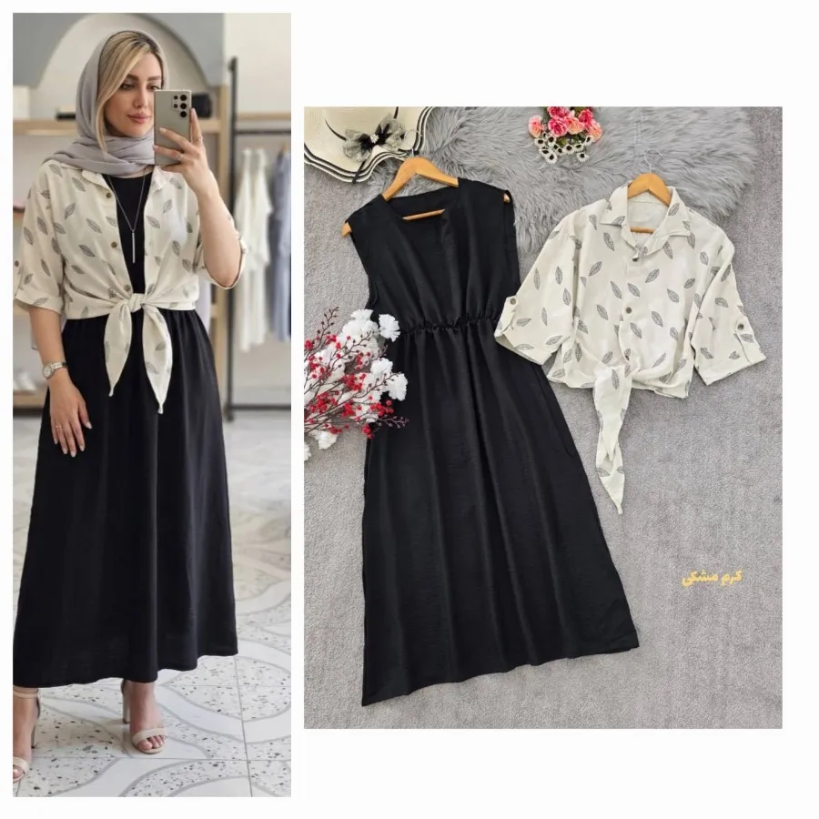 ست شومیز گره ای و سارافون