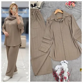 ست مانتو شلوار بسکوییتی