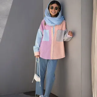 شومیز رنگی‌ خنک