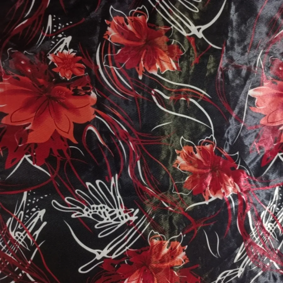 1 متر پارچه ساتن طرحدار
