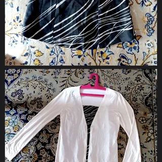 تاپ مشکی با رویه سفید نرم