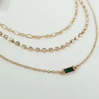 پک سه عددی گردنبند طلایی
