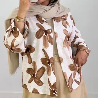 شومیز زنانه خنک گلدار