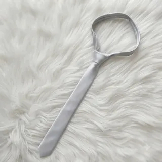 کراوات نقره ای سیلک