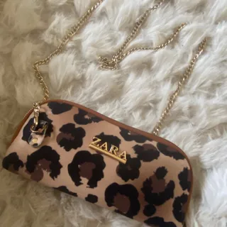 کیف مخمل زارا پلنگی