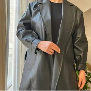 کاپشن کتی چرم