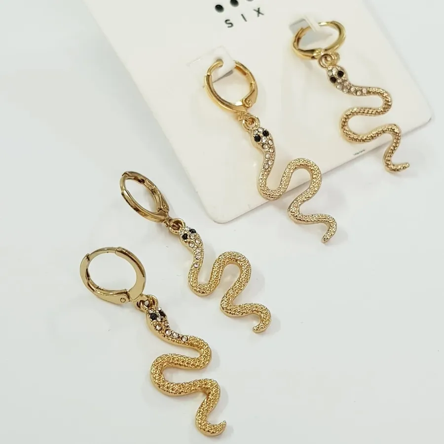گوشواره ماری روکش طلا
