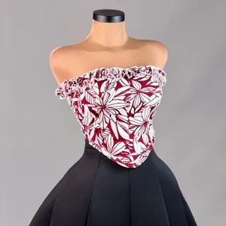کراپ تاپ دکلته فری سایز