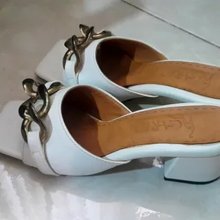 کفش صندل سفید مجلسی 37