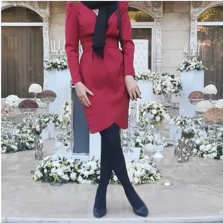 پیراهن مجلسی آستین دار