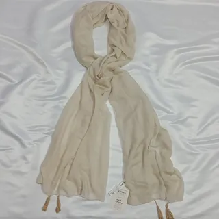 شال کرم پلیسه نخی