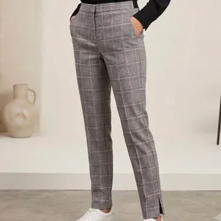 شلوار چهارخونه zara