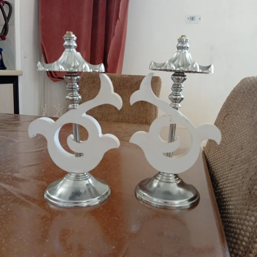 دو عدد شمعدان دکوری