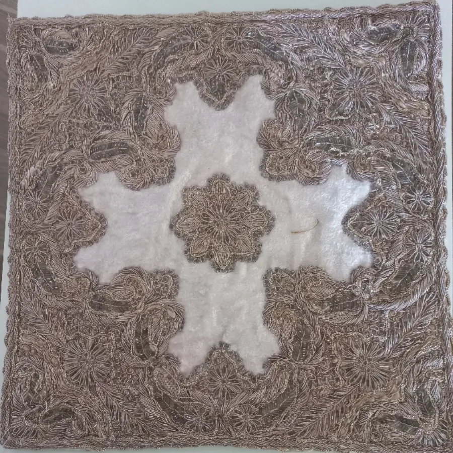 رومیزی دست دوز سه تیکه