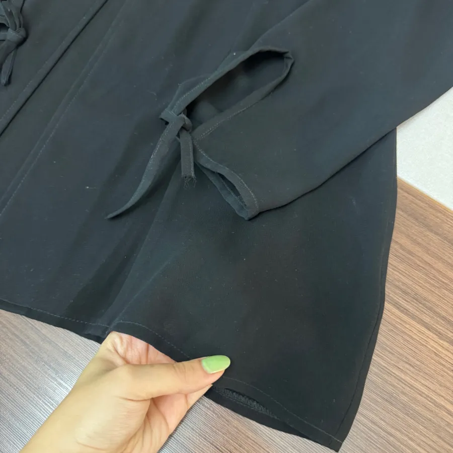 شومیز کرپ مشکی