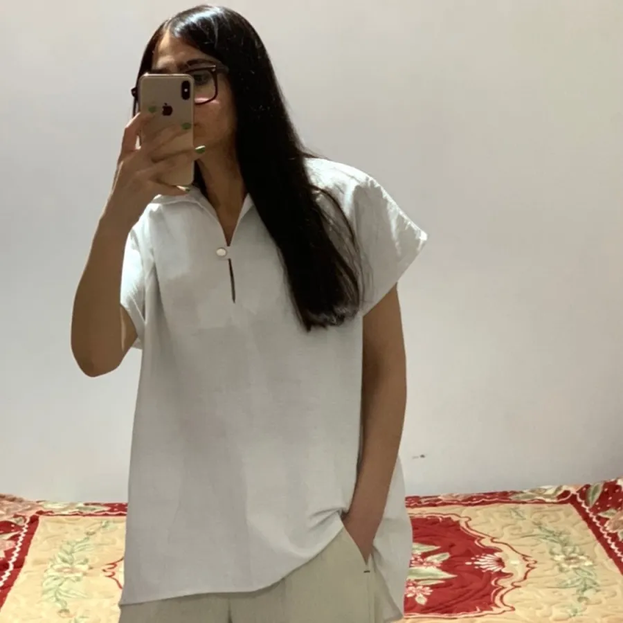 بلوز لینن سفید