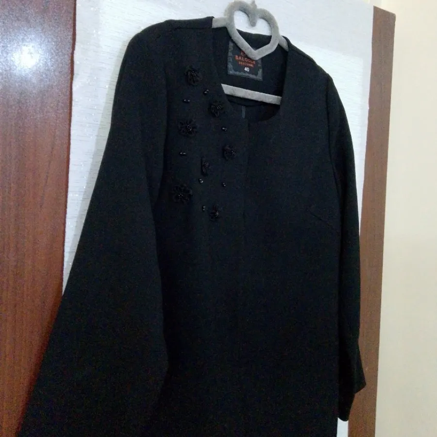 مانتو مشکی مجلسی