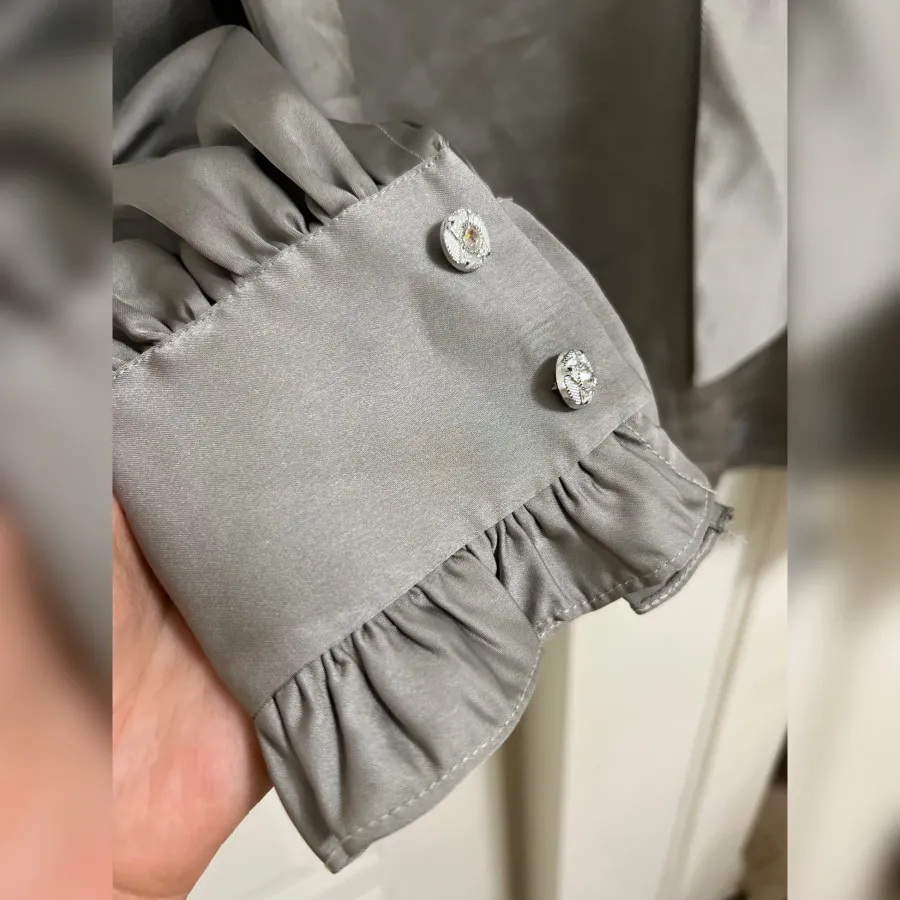 شومیز ساتن مجلسی گره ای