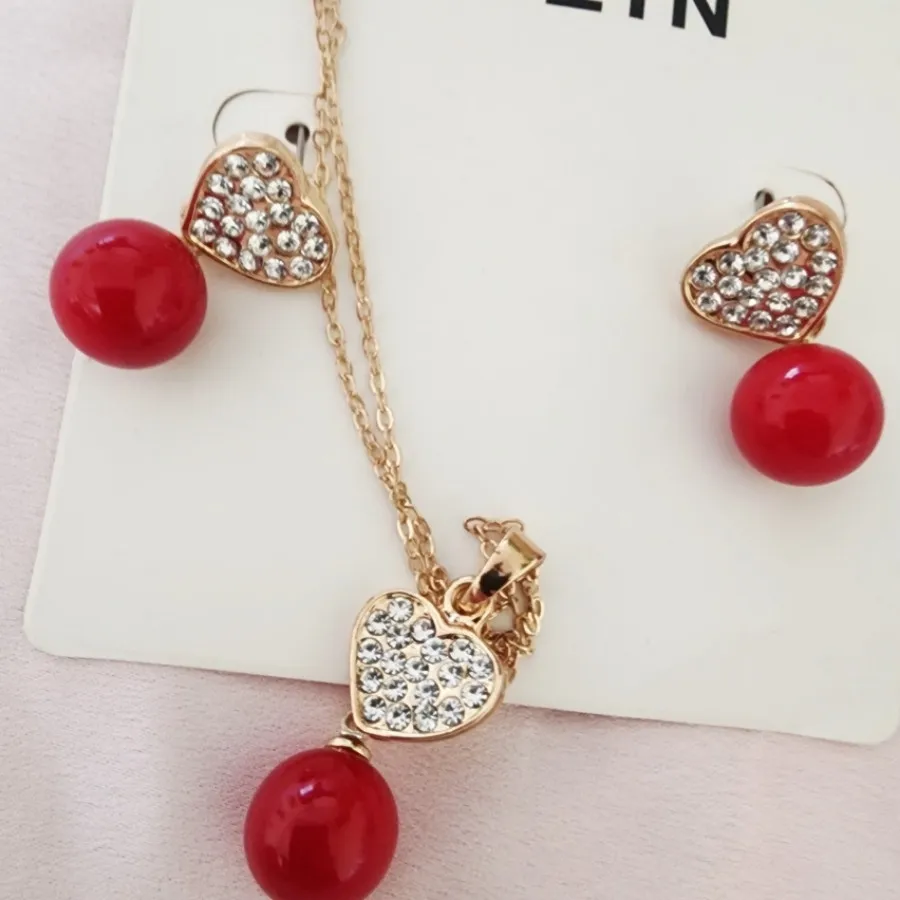 نیم ست Cherry قلب Shein