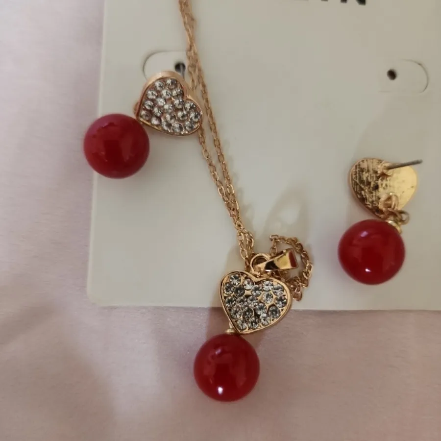 نیم ست Cherry قلب Shein
