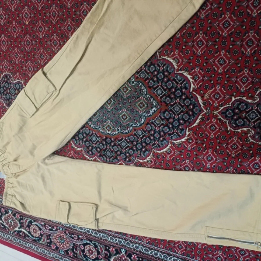 شلوار کتان کارگو