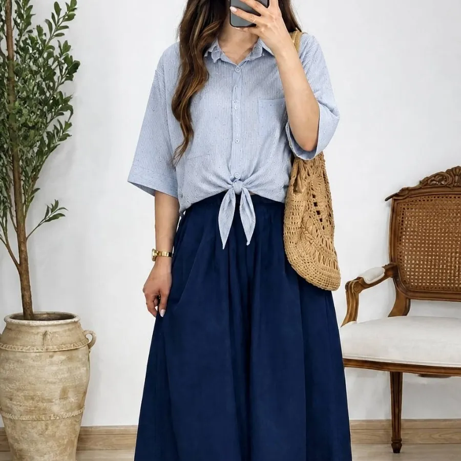 شومیز گره نگین