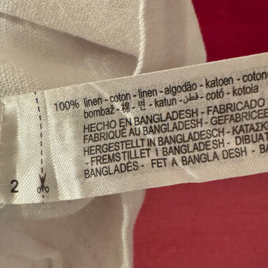 کت لینن سفید زارا Zara