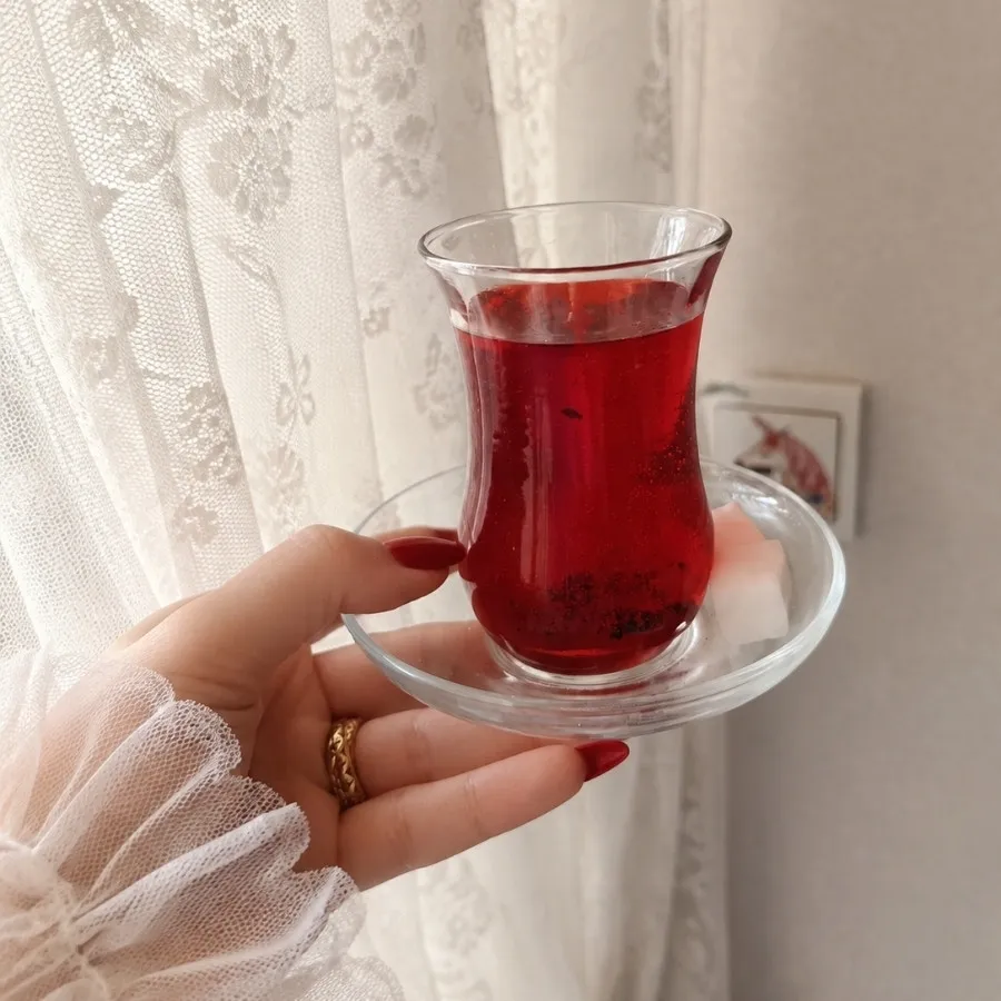 شمع طرح استکان چای