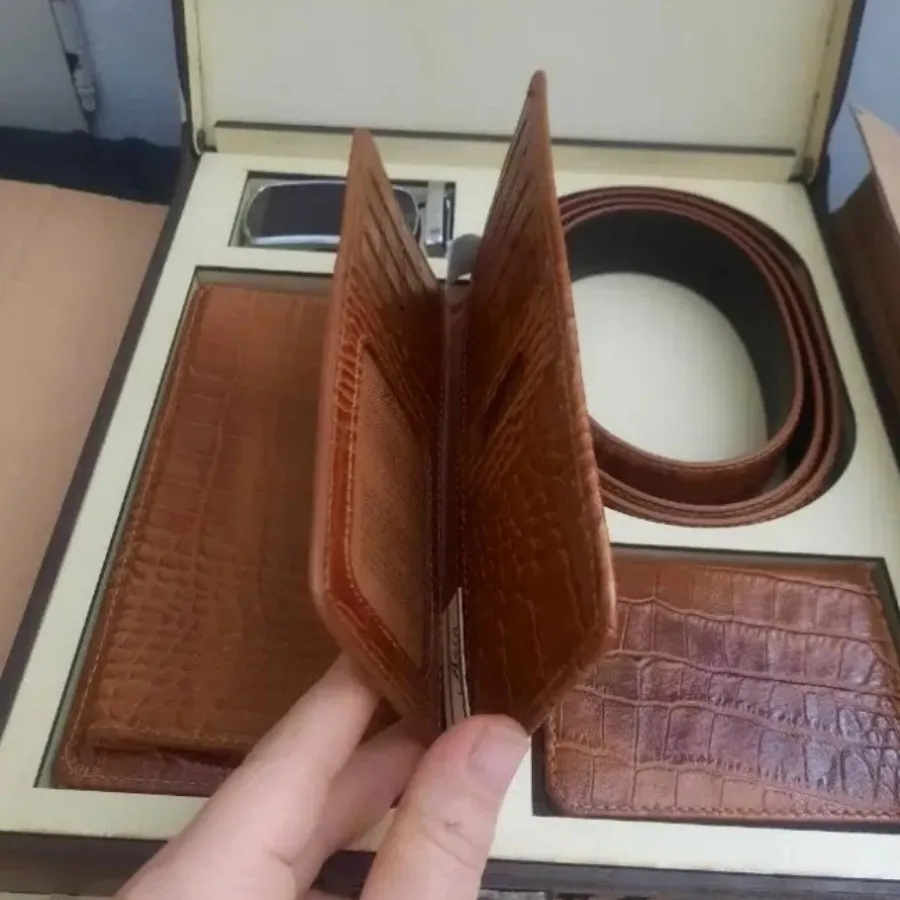 ست چرم کادویی مردانه