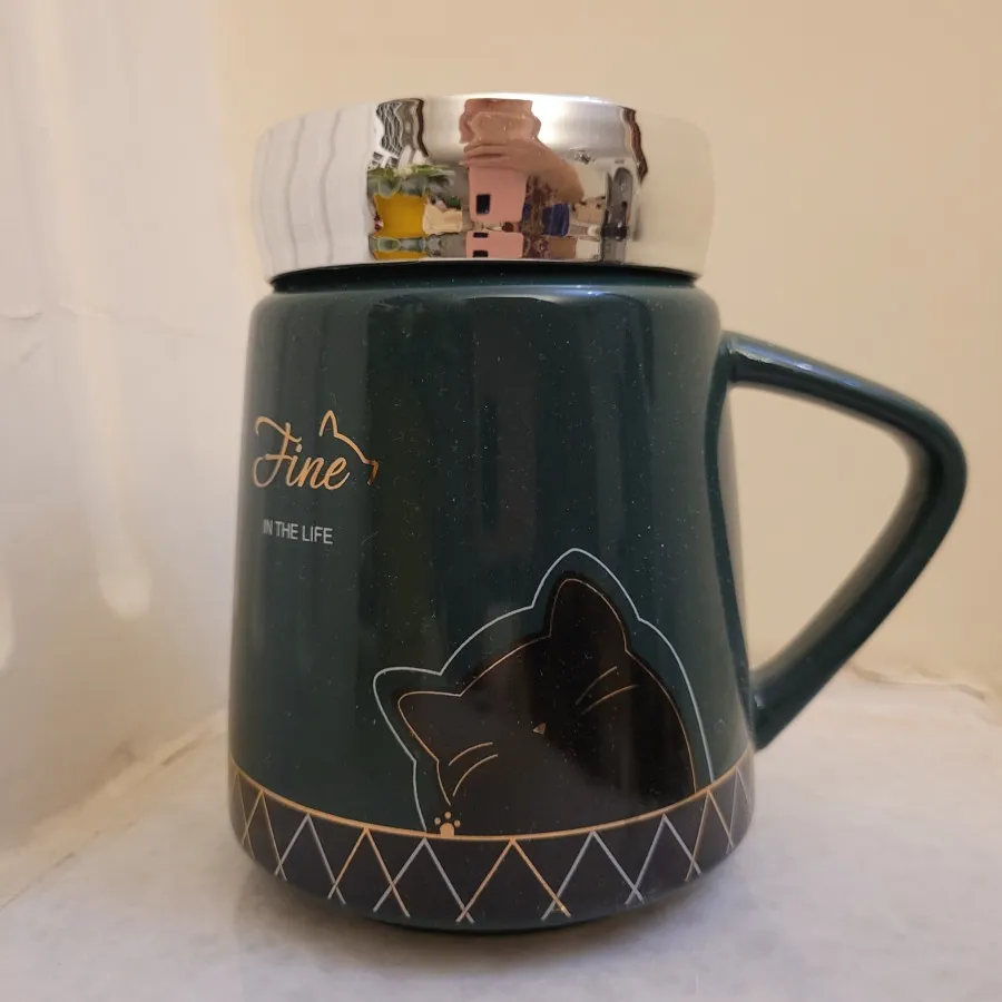 ماگ سرامیکی درب دار