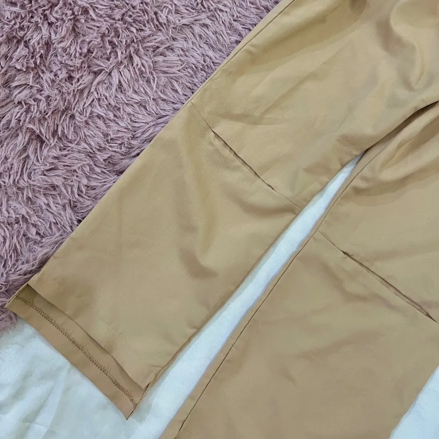 شلوار پارچه ای کرم