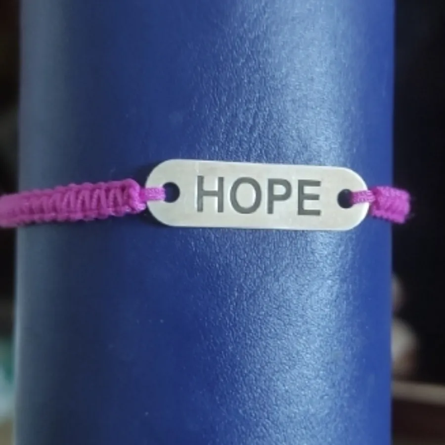 دستبند نقره«« Hope»» امید