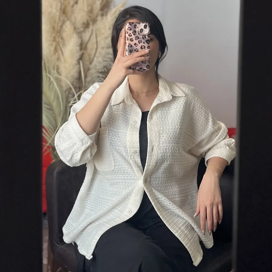 شومیز قلاب بافی