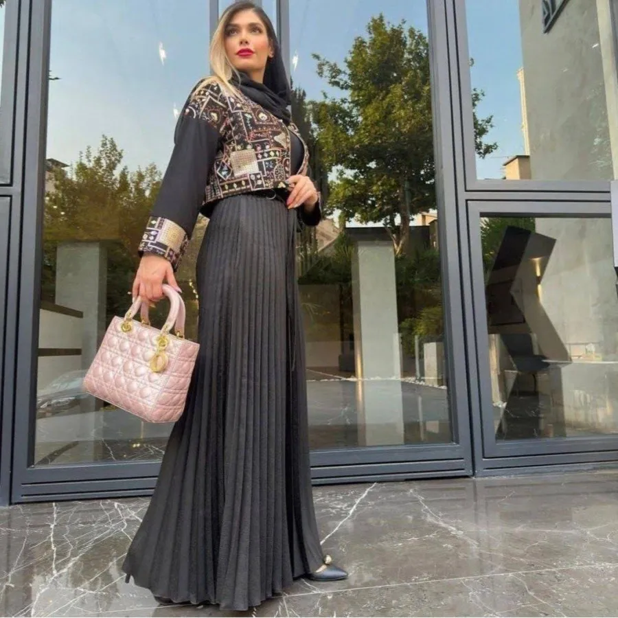شلوار حریر پلیسه
