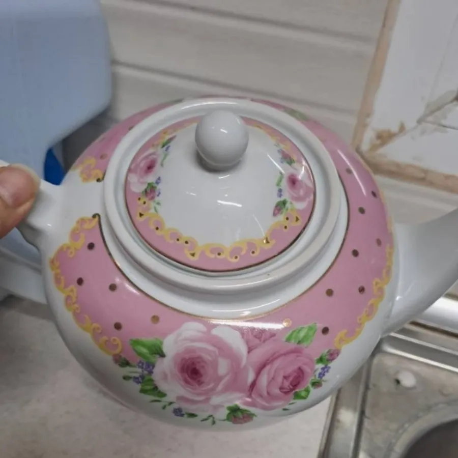 قوری گلدار بزرگ