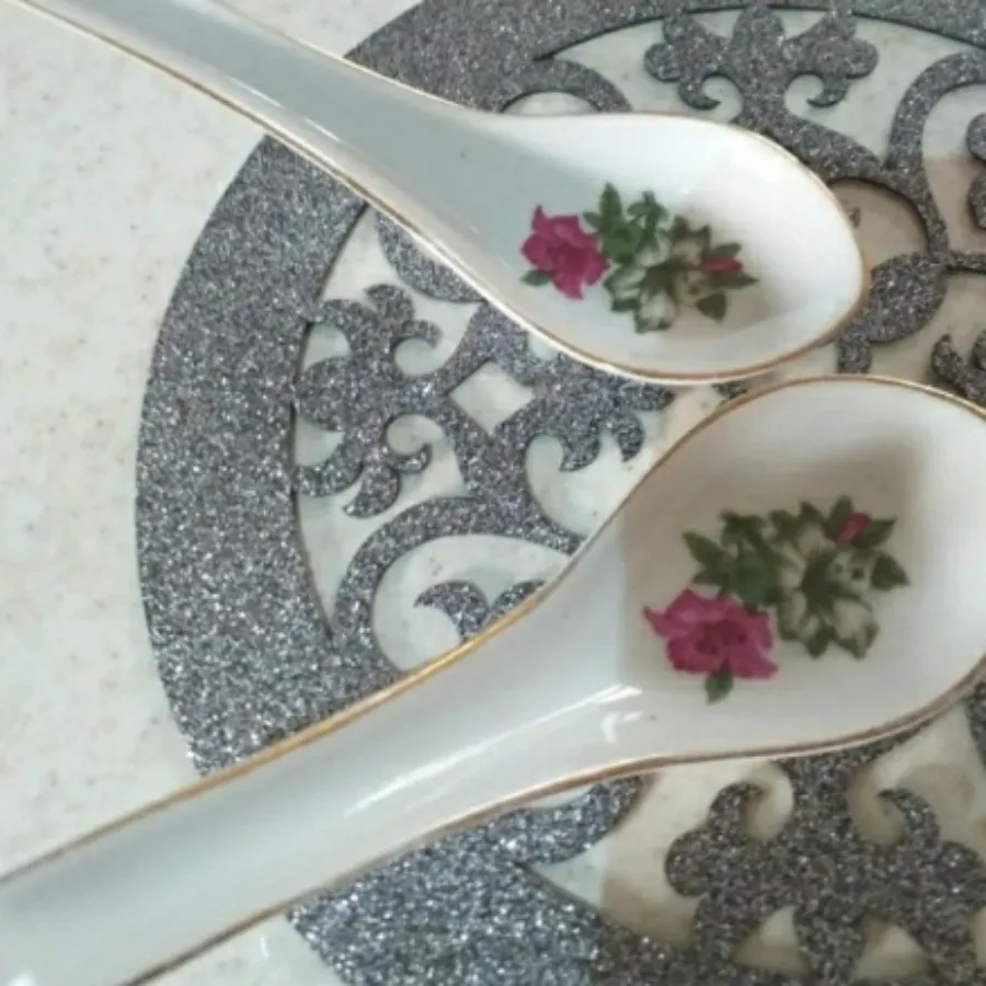 قاشق چینی گل شیپوری