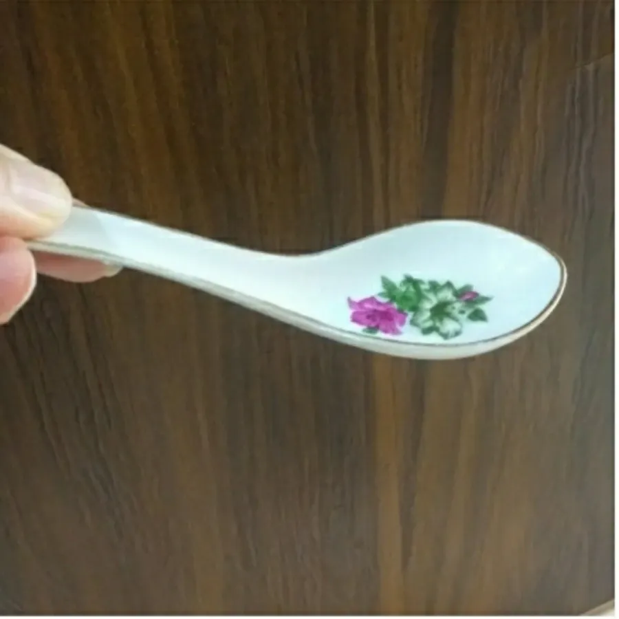 قاشق چینی گل شیپوری