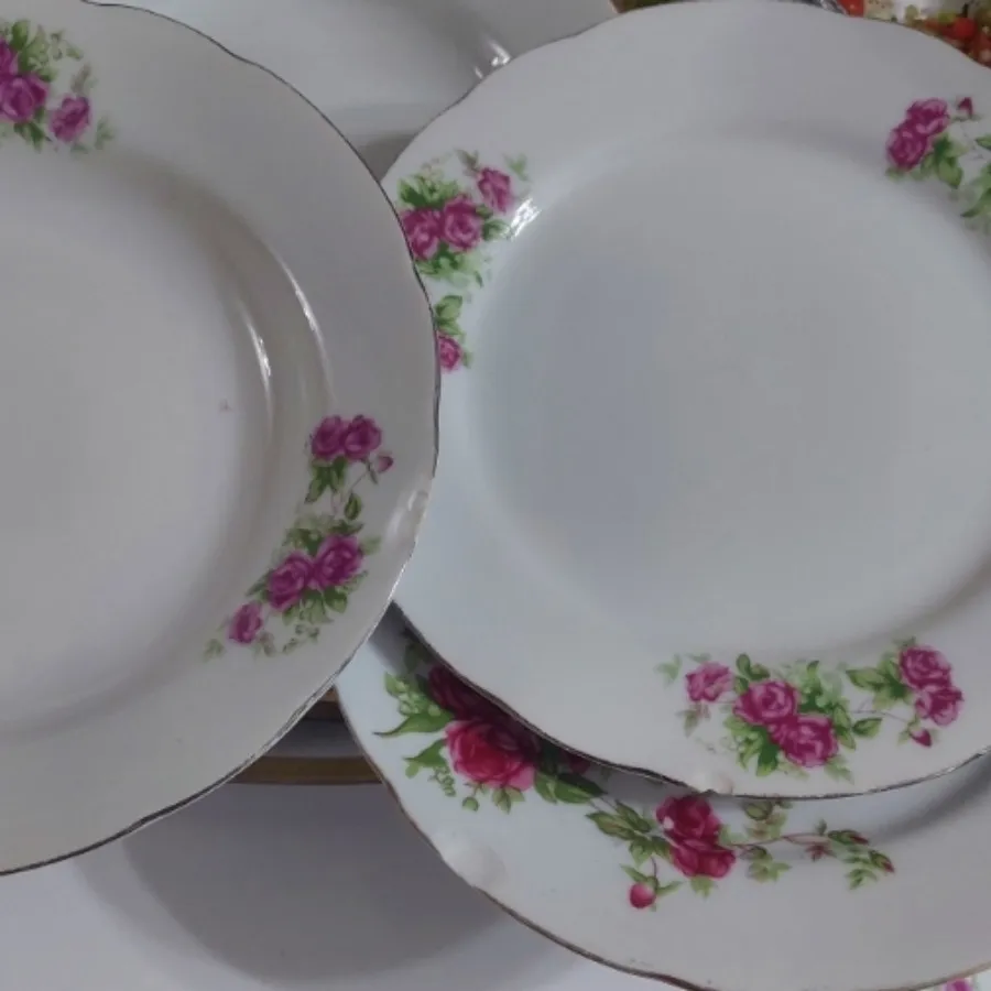 بشقاب برنج خوری گلسرخی