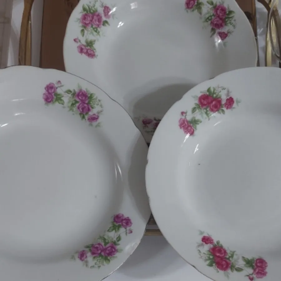 بشقاب برنج خوری گلسرخی