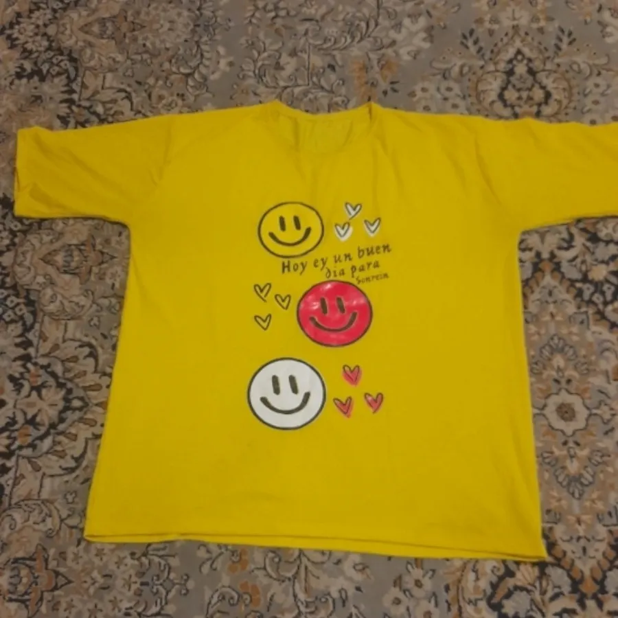تیشرت لانگ زرد
