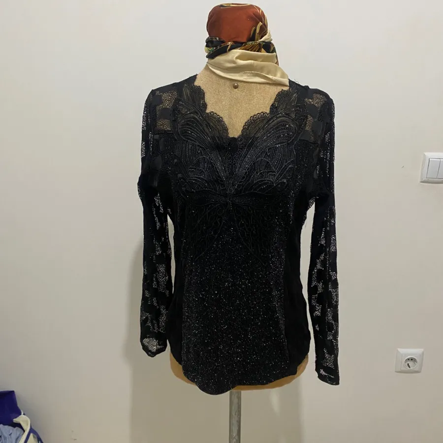 بلوز لمه پروانه ای شیک