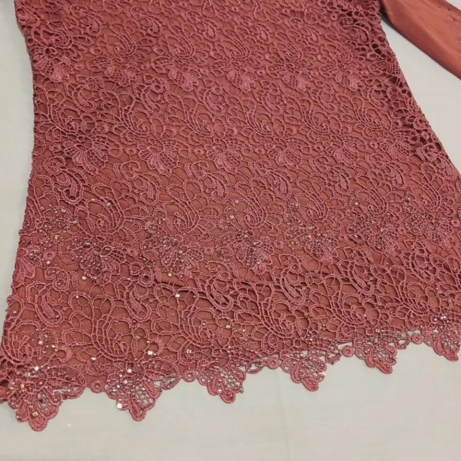 شومیز گیپور کالباسی رنگ